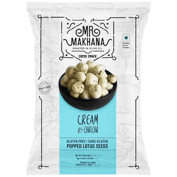 mr makhana cream & onion 60 gm