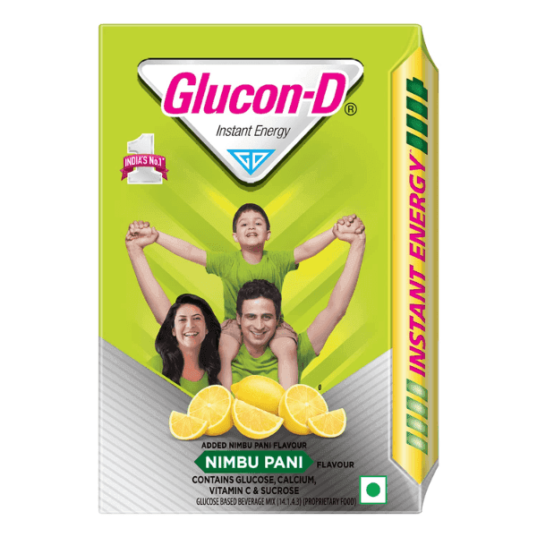 glucon-d nimbu pani instant energy glucose powder 450 gm