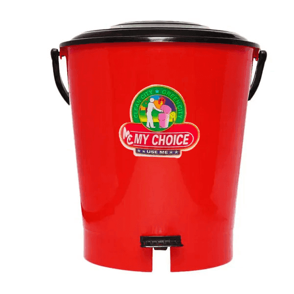 my choice plastic pedal bin-1008 (medium) 1 pc