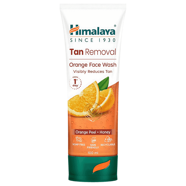 himalaya tan removal orange face wash 100 ml