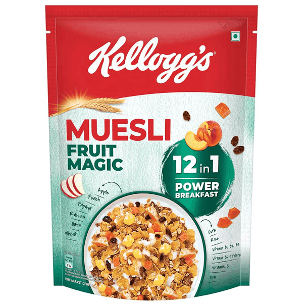 kellogg's fruit magic muesli 500 gm (pouch)