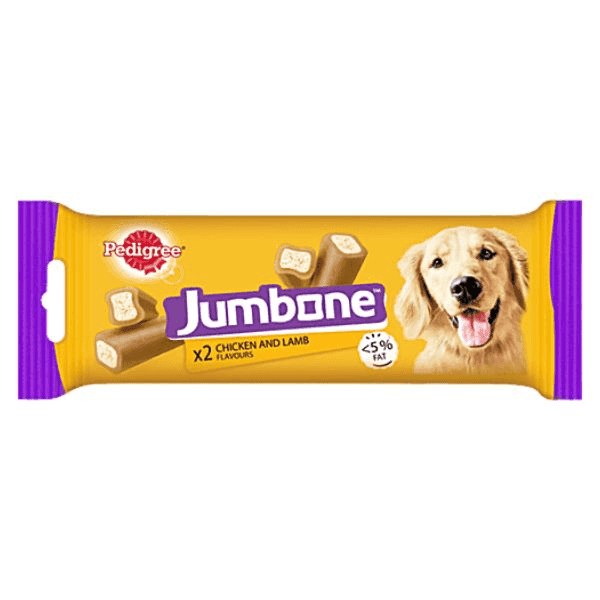 pedigree jumbone x2 chicken and lamb flavours 180 gm