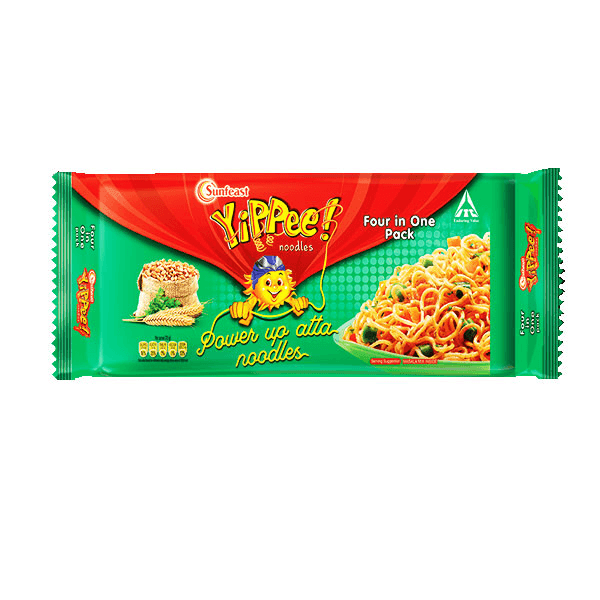 sunfeast yippee power up atta noodles 4 pack 280 gm