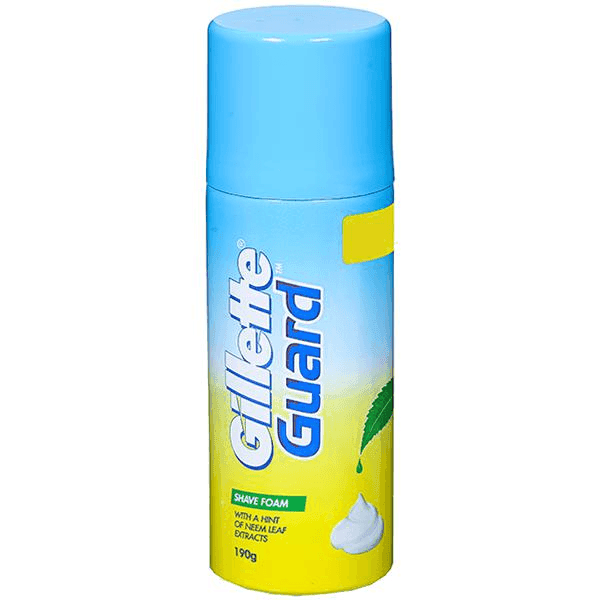 gillette guard shave foam (with a hint of neem leaf extracts) 190 gm