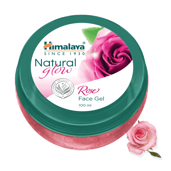 himalaya natural glow rose face gel 100 ml