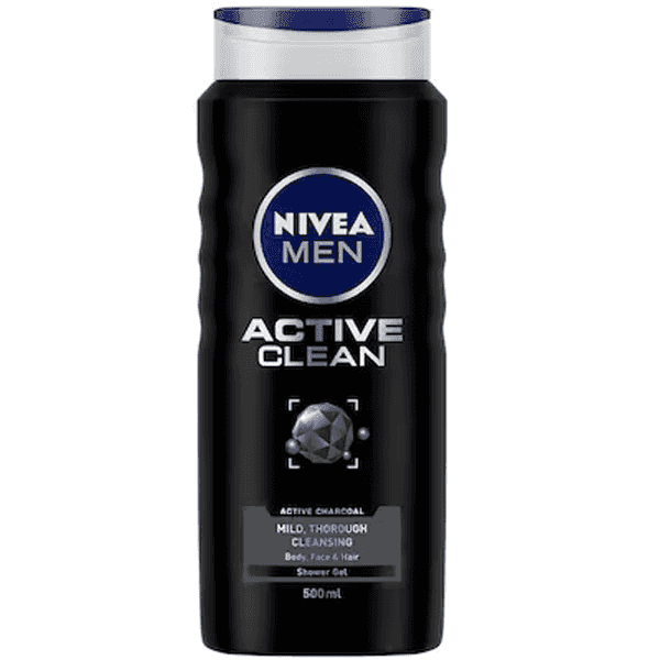 nivea men active clean shower gel 500 ml 