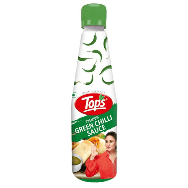 tops premium green chilli sauce 650 gm