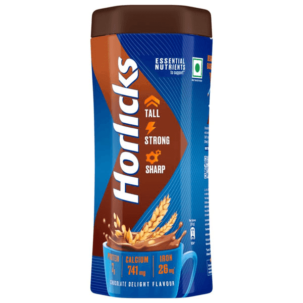 horlicks chocolate delight flavour 500 gm (jar)