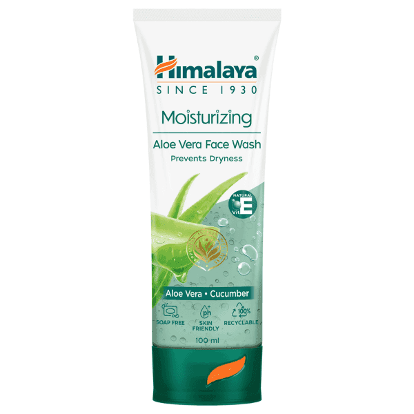 himalaya moisturizing aloe vera face wash 100 ml