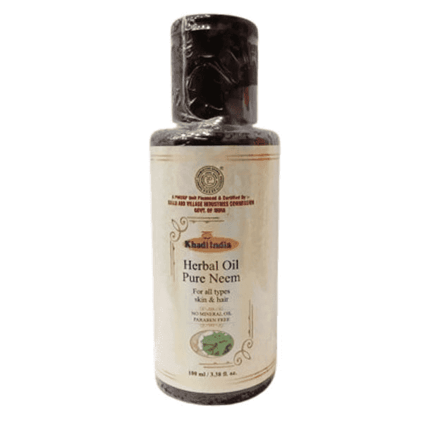 khadi herbal pure neem oil 100 ml