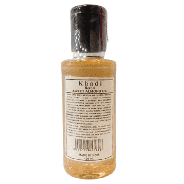 khadi herbal sweet almond oil 100 ml