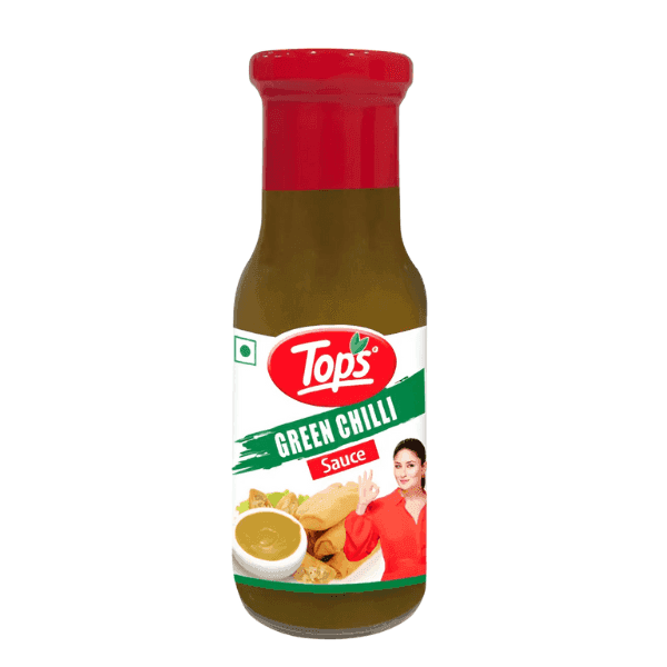tops green chilli sauce 200 gm
