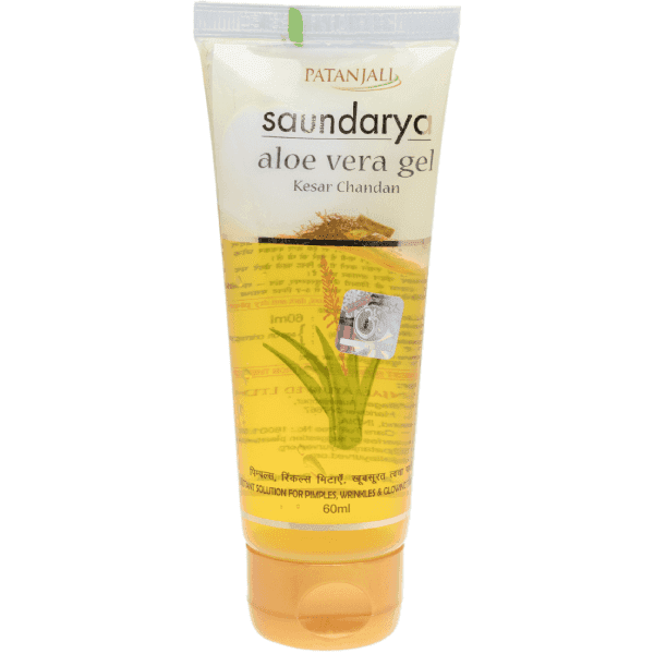 patanjali saundarya aloe vera gel kesar chandan 60 ml