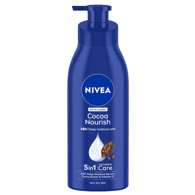 nivea cocoa nourish oil in lotion 400 ml