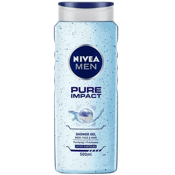 nivea men pure impact shower gel 500 ml