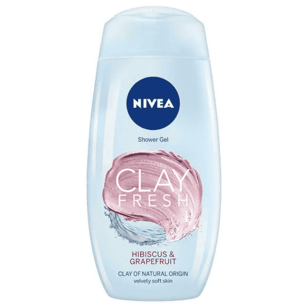 nivea clay fresh shower gel 250 ml