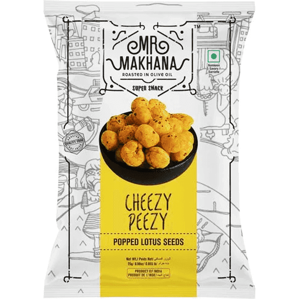 mr makhana cheezy peezy 60 gm