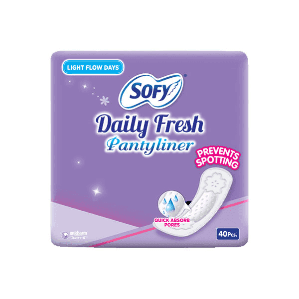 sofy daily fresh panty liner 40 pads