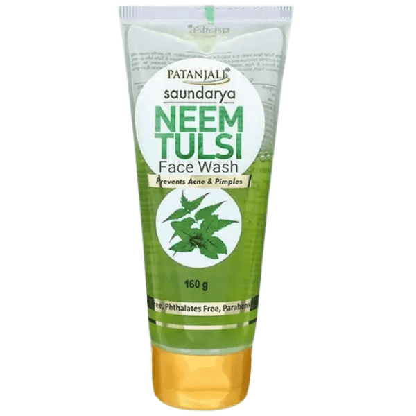 patanjali saundarya neem tulsi face wash 100 ml