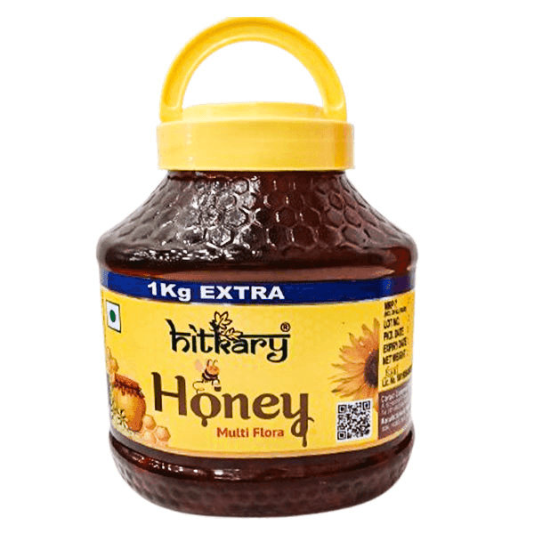 hitkary honey 2 kg (1 kg + 1 kg extra)