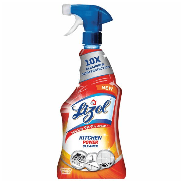 lizol disinfectant kitchen cleaner orange burst 450 ml