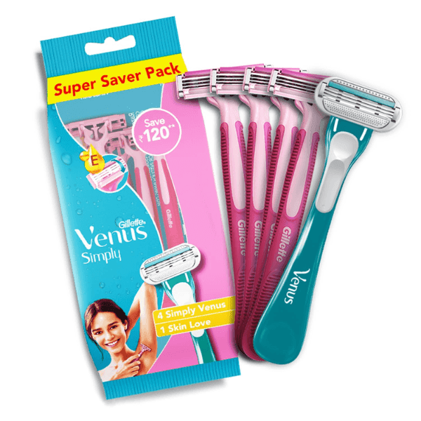 gillette venus simply disposable 5 razor 