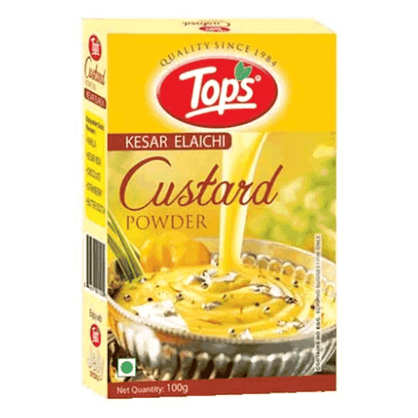 tops custard powder kesar elaichi 130 gm