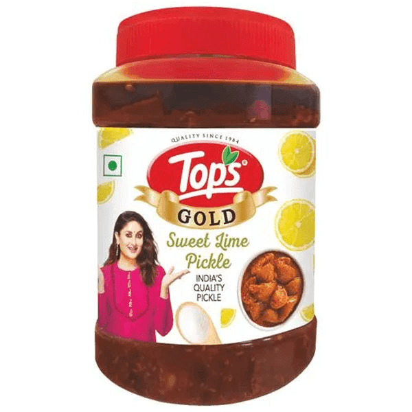 tops gold sweet lime pickle 950 gm