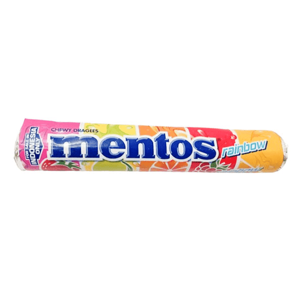 mentos rainbow chewy dragees (imp) 29 gm