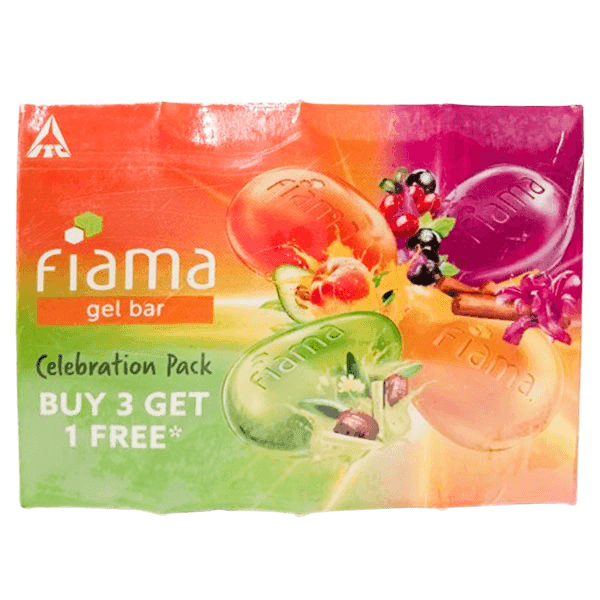 fiama celebration pack gel bar 4*75 gm