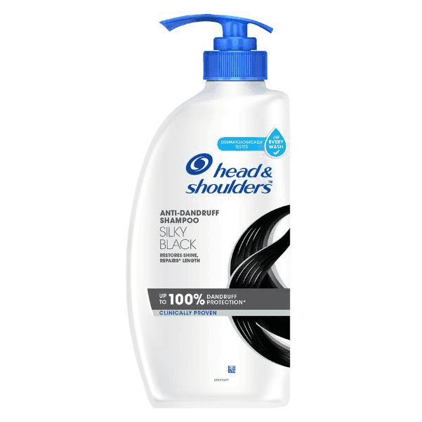 head & shoulders anti-dandruff silky black shampoo 650 ml