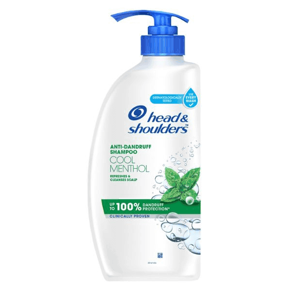 head & shoulders anti-dandruff cool menthol shampoo 650 ml