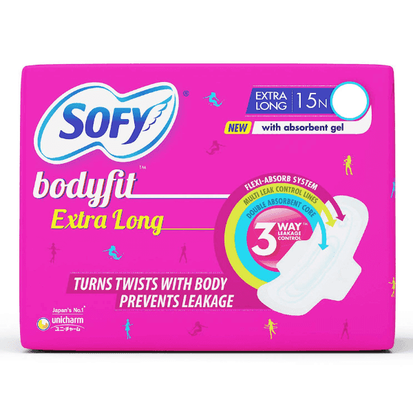 sofy bodyfit sanitary pads (xl) 18 pads