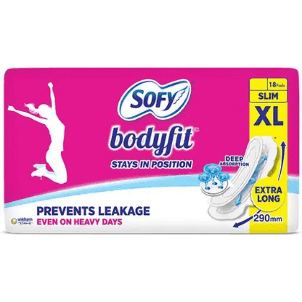 sofy bodyfit sanitary pads (xl) 18 pads