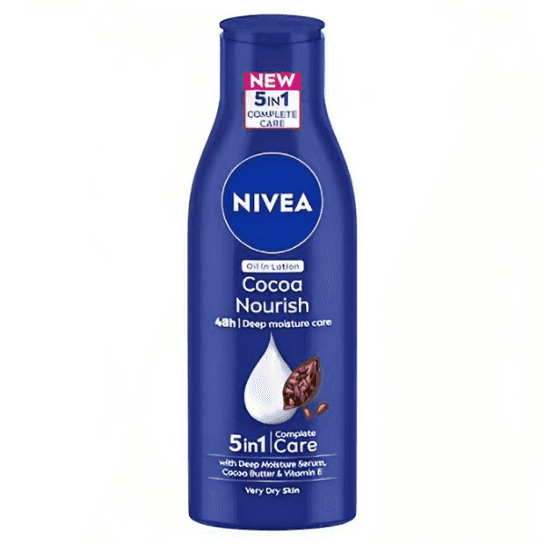 nivea cocoa nourish oil in lotion 200 ml