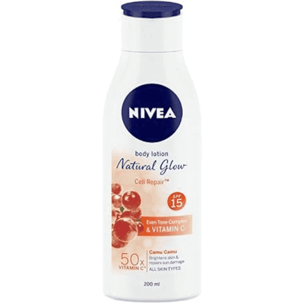 nivea natural glow cell repair body lotion (all skin types) 200 ml