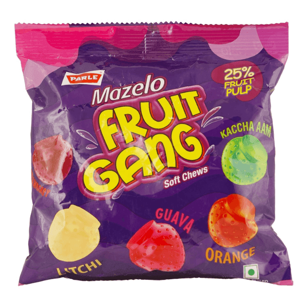 parle mazelo fruit gang toffee 190 gm