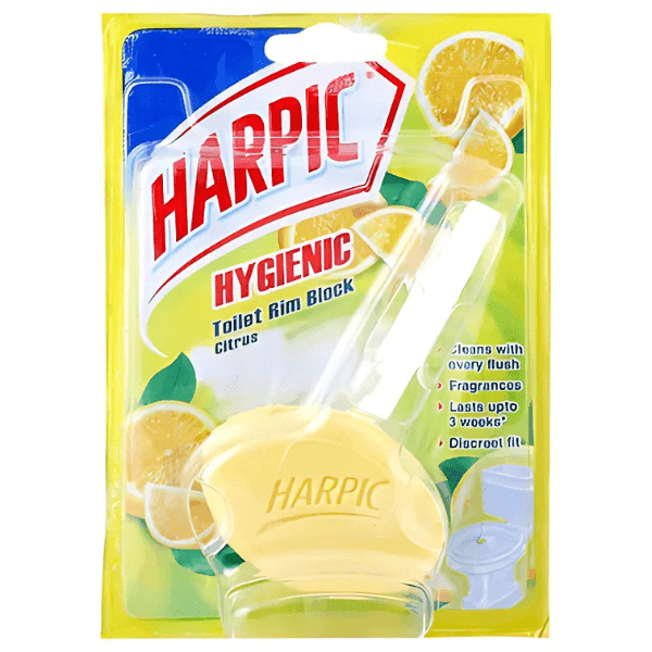 harpic hygienic citrus toilet rim block 26 gm