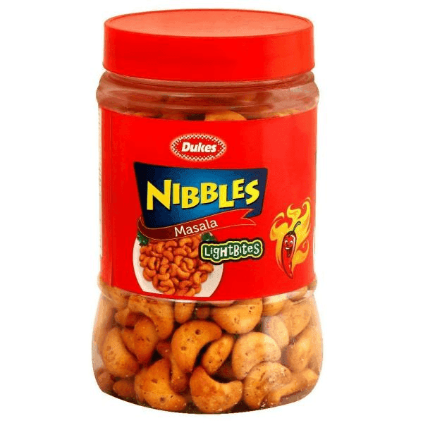dukes nibbles masala lightbites 150 gm