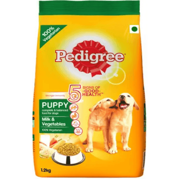 pedigree puppy milk & vegetables dog food 1.2 kg
