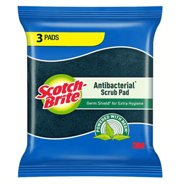 scotch brite antibacterial scrub pad 3 unit