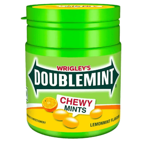 wrigley's doublemint chewy mints lemon mints 65.1 gm