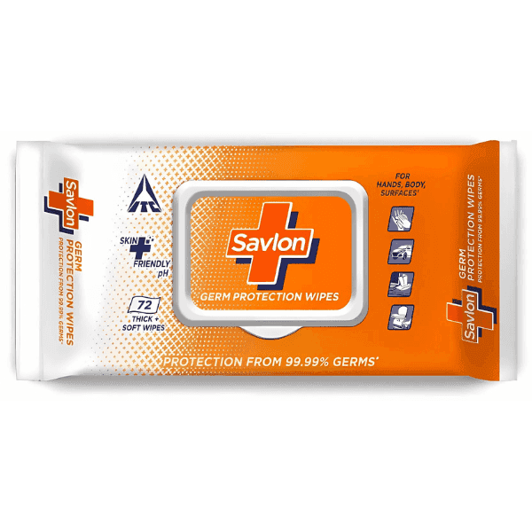 savlon germ protection 72 wipes  