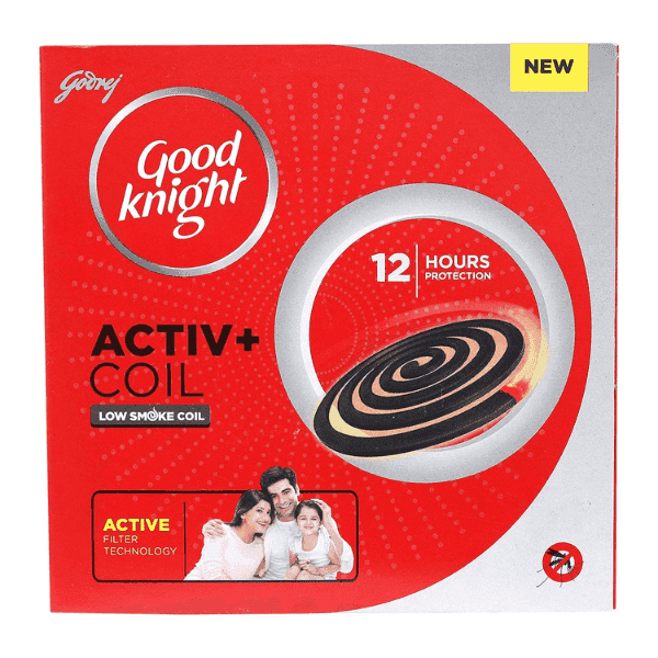 godrej good knight activ+ coil low smoke 10 coils