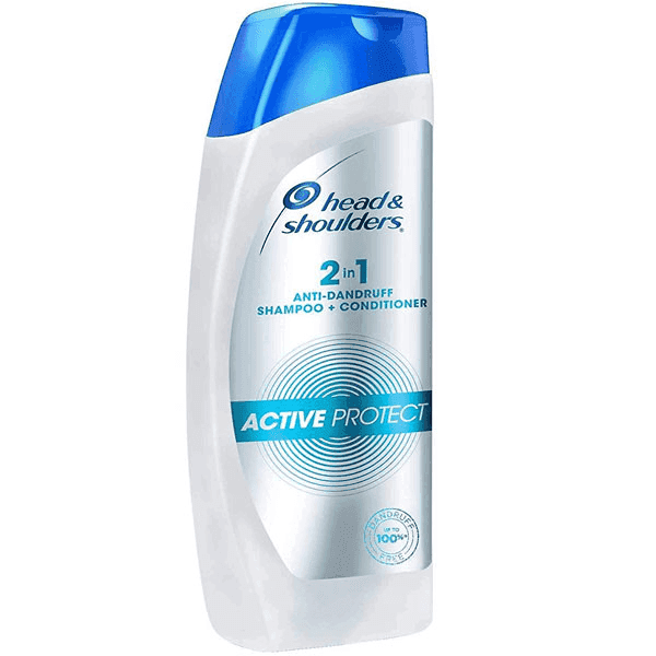 head & shoulders 2-in-1 anti-dandruff active protect shampoo+conditioner 180 ml