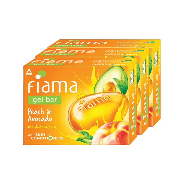 fiama peach & avocado gel bar 3*125 gm