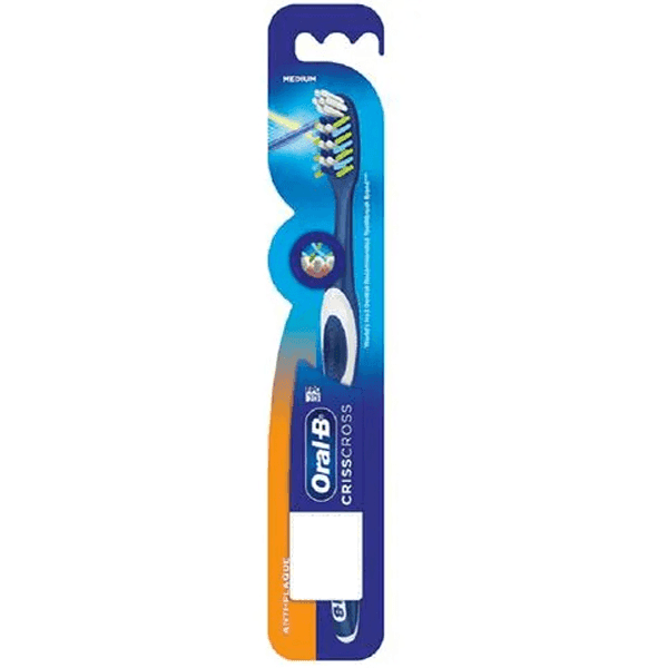 oral-b crisscross anti-plaque indicator tooth brush (medium) 1 pc