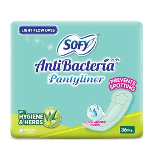 sofy anti bacteria panty liner 36 pads