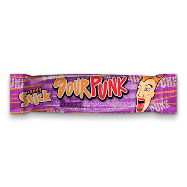 sour punk candy stick blueberry flavour 40 gm