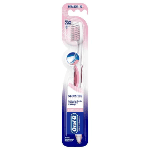 oral-b crisscross sensitive ultrathin tooth brush (extra soft) 1 pc